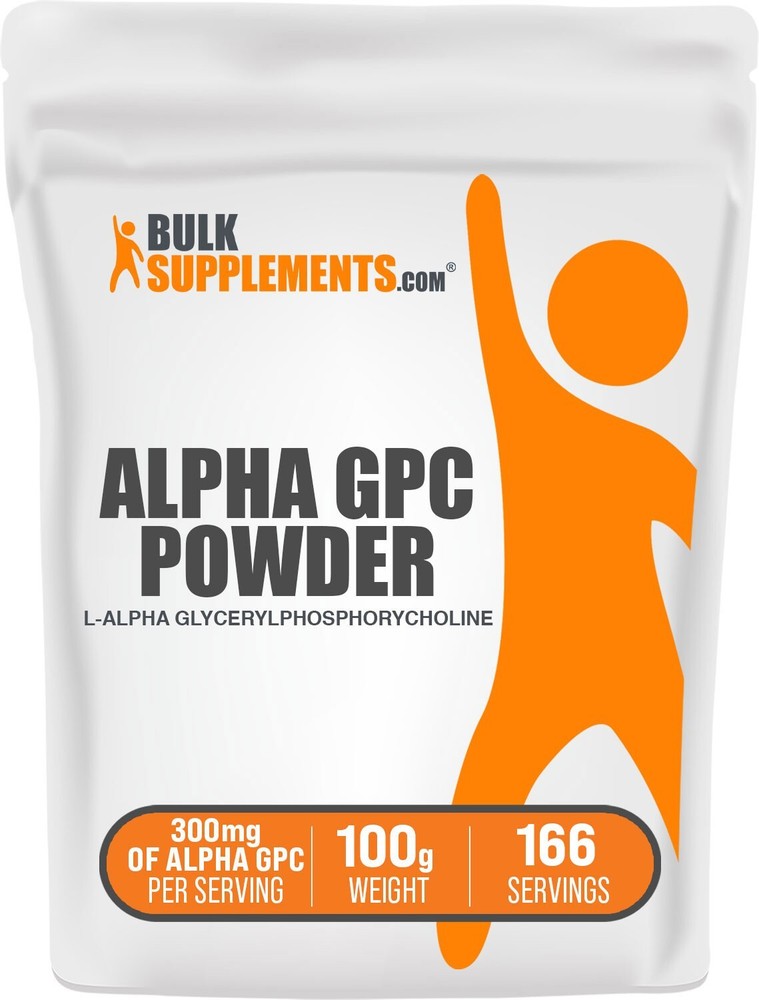 BulkSupplements Alpha GPC Powder 100g - 600mg Per Serving