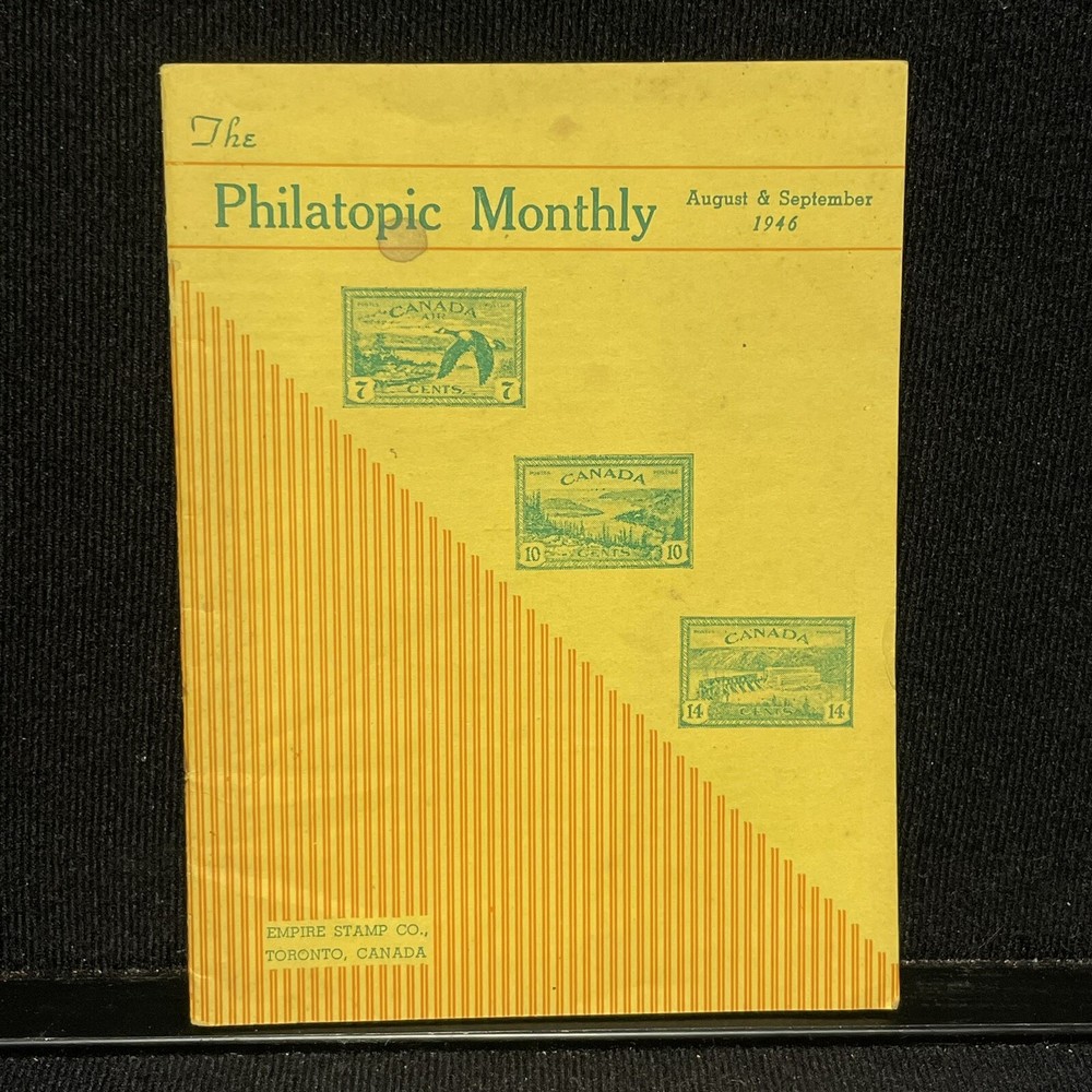 Philatopic Monthly Empire Stamp Company Collectors Booklet Vtg Aug Sept 1946