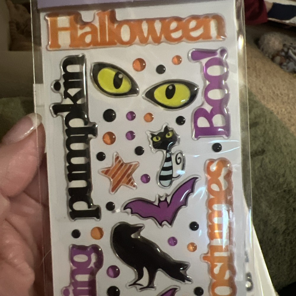 CLOUD 9 DESIGN HALLOWEEN ASSORTED EPOXY STICKERS 2 Total