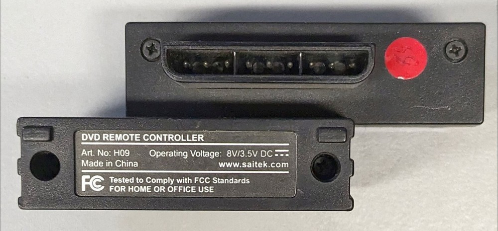 PlayStation 2 PS2 SAITEK DVD Remote Controller Receiver