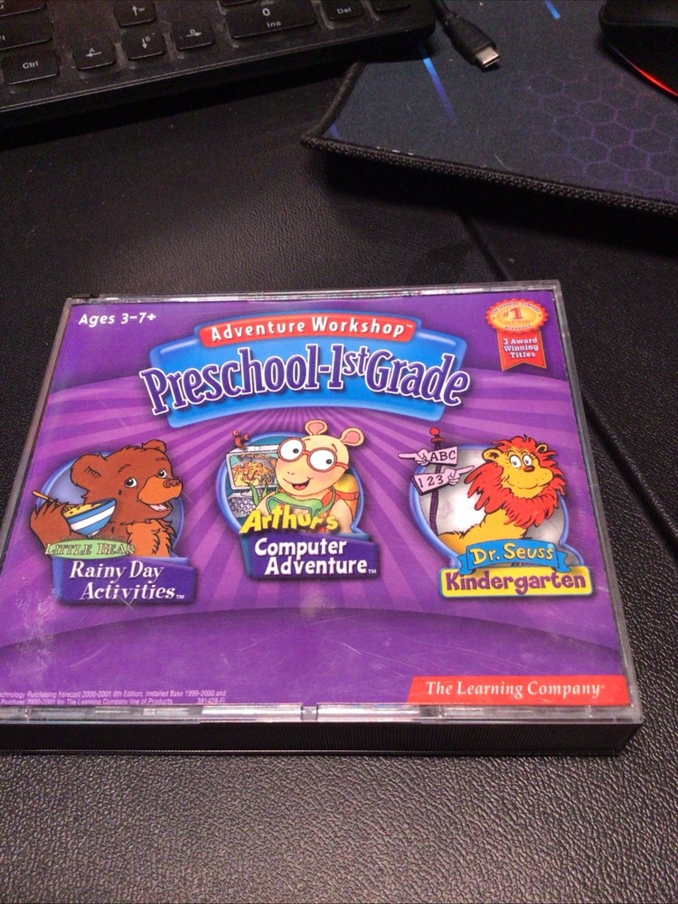 Adventure Workshop PC CD-ROM Game for PRESCHOOL-1ST Grade 2002 Edition