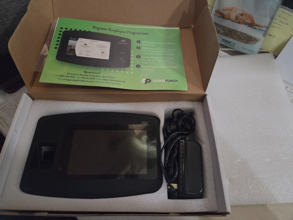 Acroprint CloudPunch CP200 Cloud-Connected Touchscreen Time Clock NEW