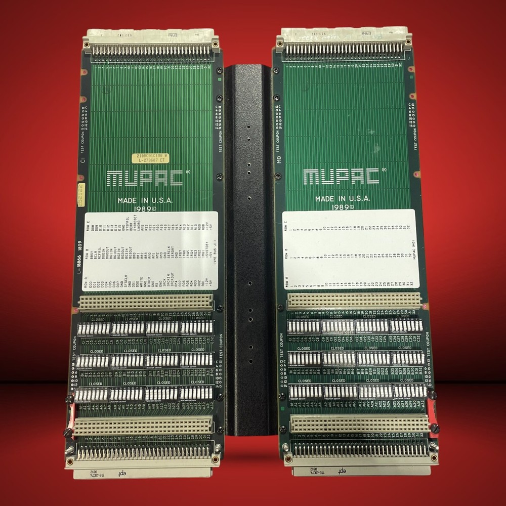 MUPAC 210BC01C1M0 CME Bus Interface PCB Vintage Backplane Board TESTED