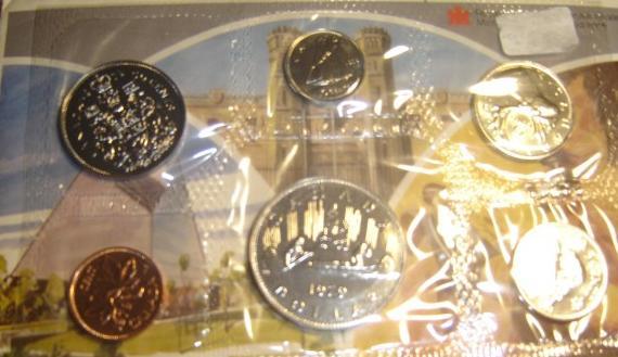 1979 Canada PL RCM Set (6 Coins UNC.)