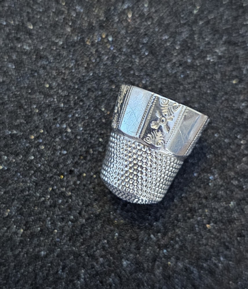 ANTIQUE 925 STERLING SILVER THIMBLE MARKED INSIDE