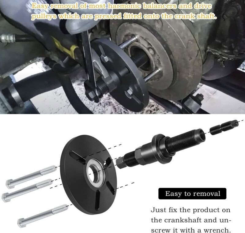 Replace for OTC4531 Flywheel Crankshaft Harmonic Balancer Puller & Installer Set
