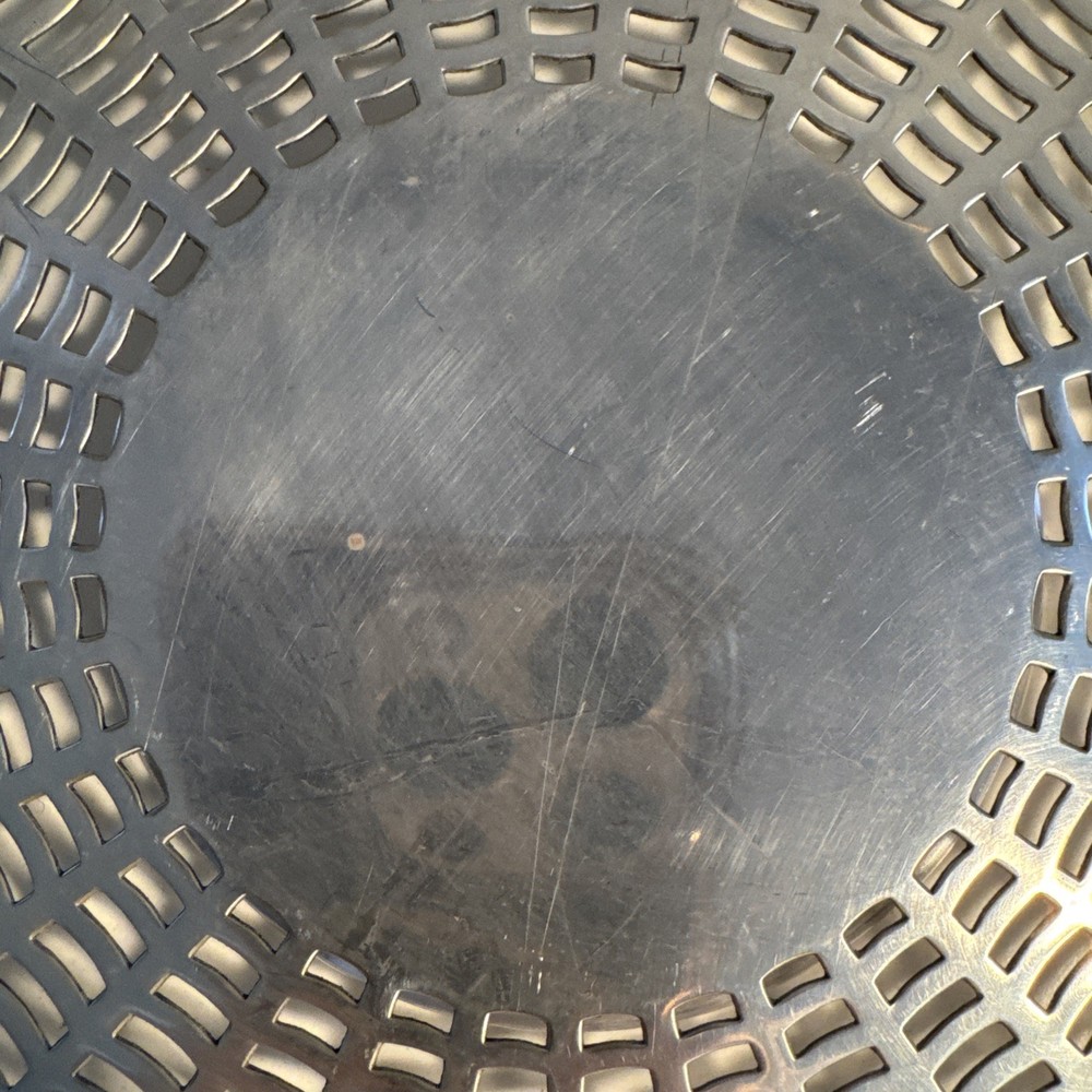 Vintage Apollo Sheffield Pierced Nickel Silver Plate-Grapevine Border 1930-1950