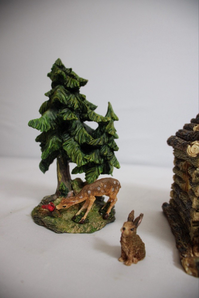 6Pc. Lighted Rustic Lodge Scene Item #20705