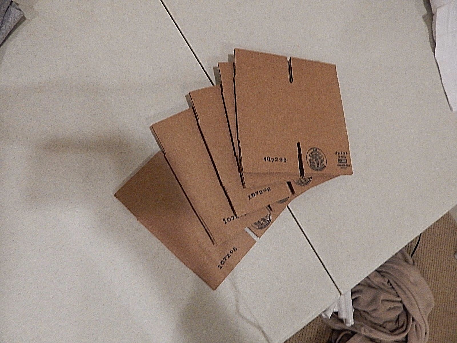 ULINE 4x4x4 Corrugated Cardboard Shipping Packing Boxes (25 pack )