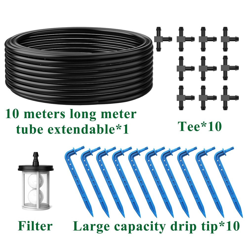 Drip lrrigation Kit System, Solar Automatic DlY Watering Device Supported Plants