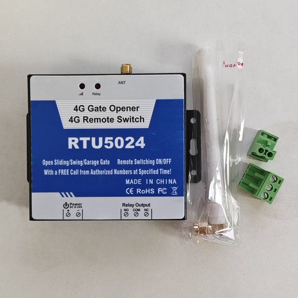 RTU5024 (4G) Cellphone GSM 4G Remote Switch Gate Opener Access Controller New