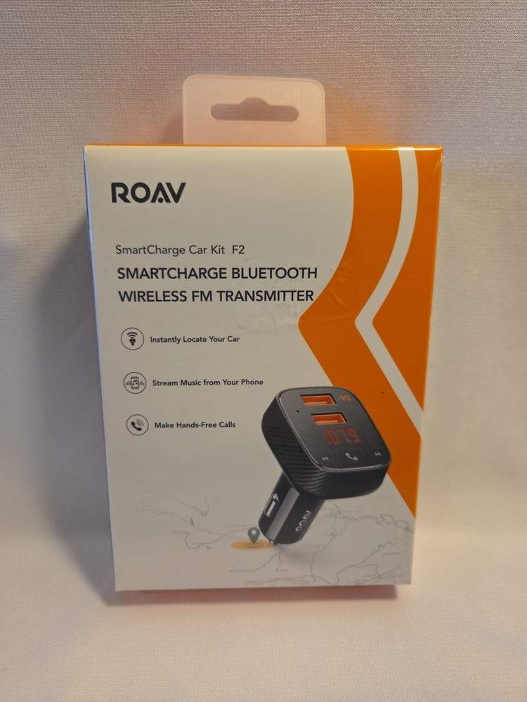 SMARTCHARGE CAR KIT F2. Bluetooth FM Transmitter & Charger with Car Locator