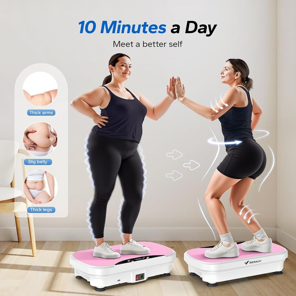 Vibration Plate Exercise Machine, for Lymphatic Drainage Weight Loss