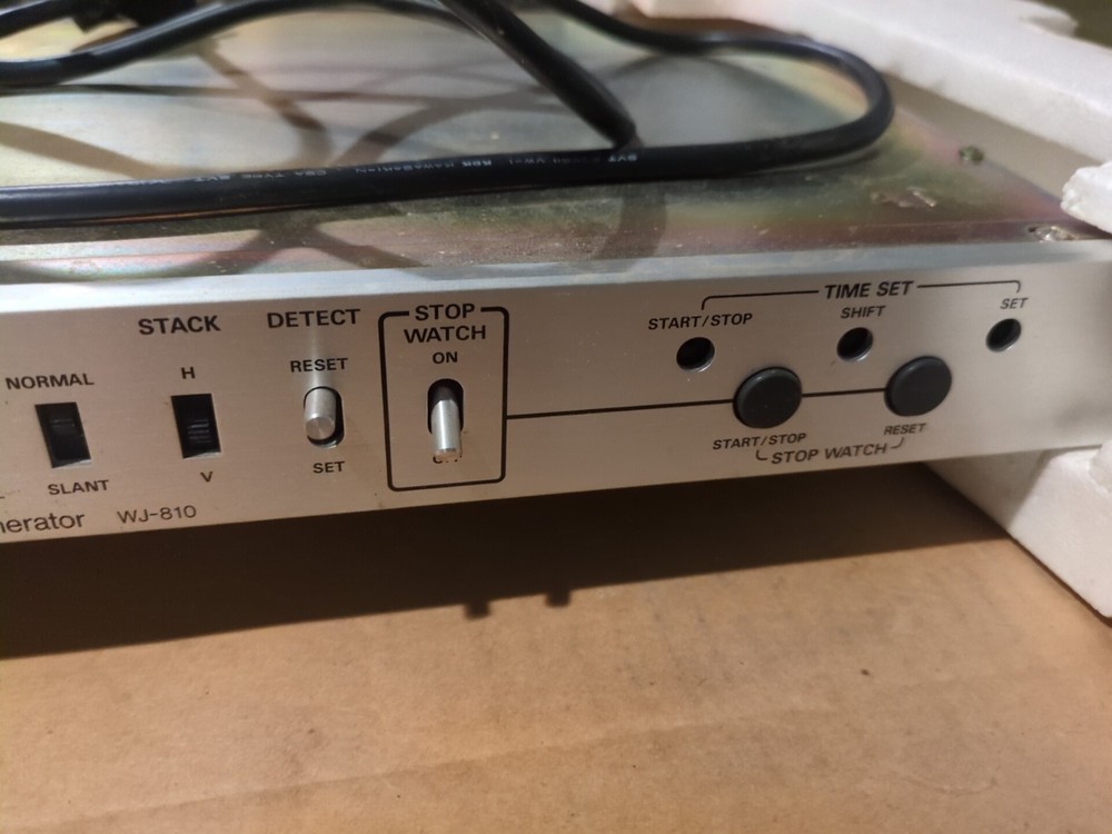 Panasonic WJ-810 Time-Date Generator Rack Mount Deck Silver Vintage w/Box