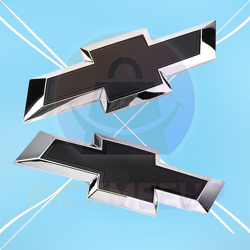 For Chevy Camaro 2016-2022 Custom Front & Rear Black Bowtie Emblems Gloss/Chrome