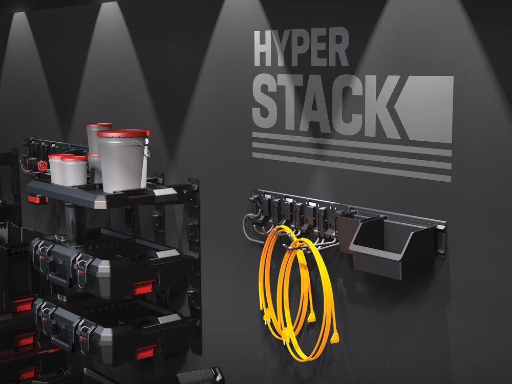 Hyper Tough Hyper Stack 32-Inch Wall Storage System, 6-Piece Set