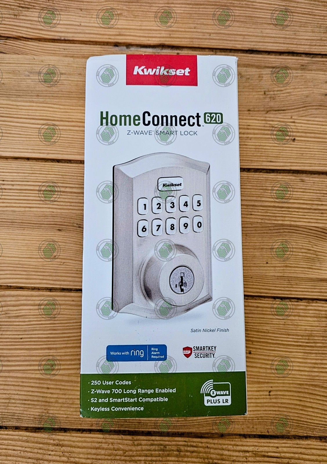 Kwikset Home Connect 620 Z-Wave Smart Lock - Satin Nickel 98935-001 **NEW**