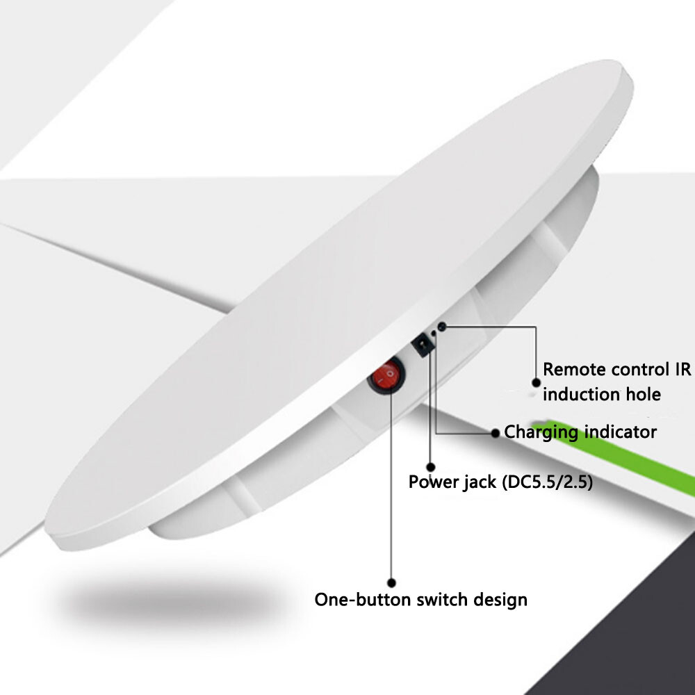 Remote Control Motorized Turntable 42cm Rotating Visualizer Product Shooting