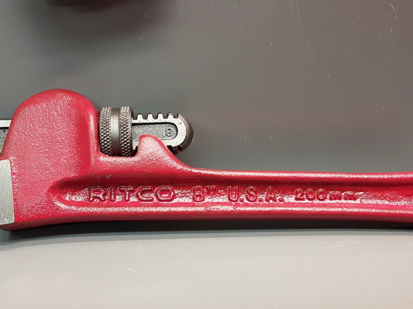 Ridgid RITCO 8" Pipe Wrench 1150 (23392) I-Beam Handle New Old Stock USA