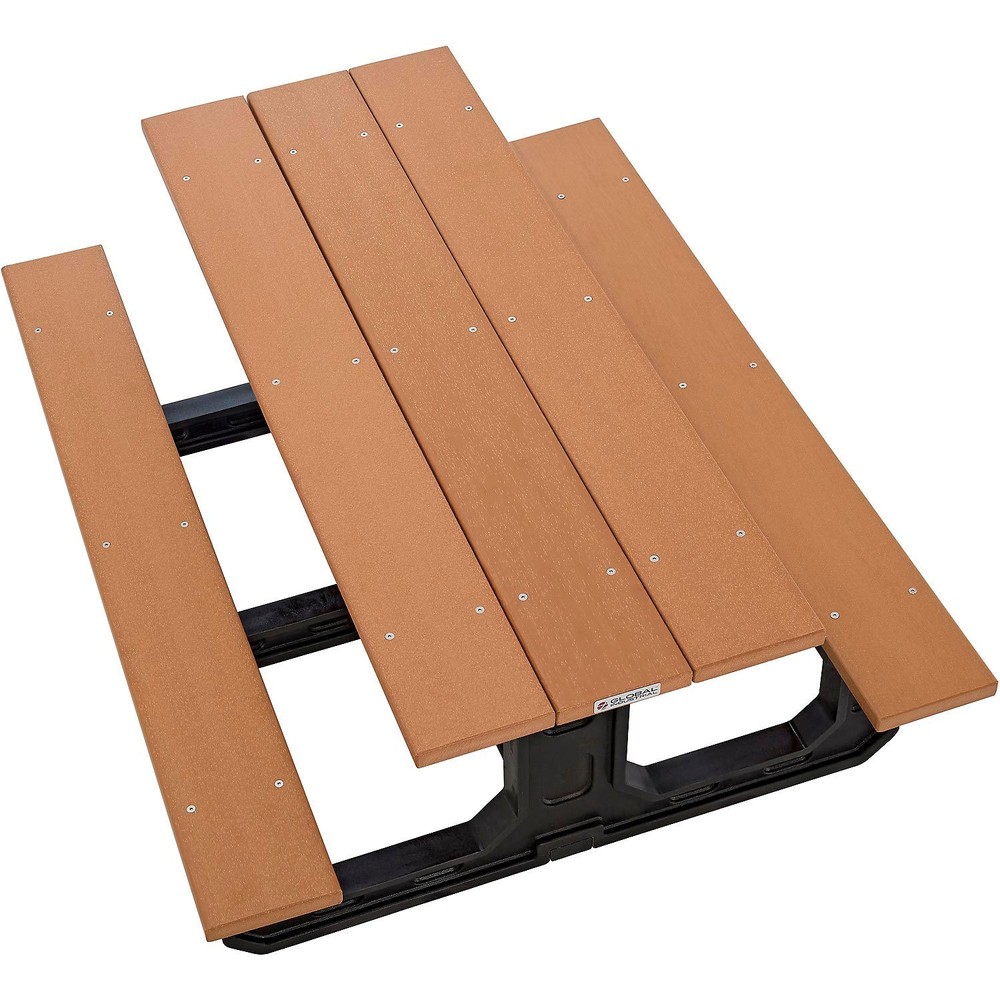 Global Industrial Outdoor 6' Rectangular Picnic Table Recycled Plastic with