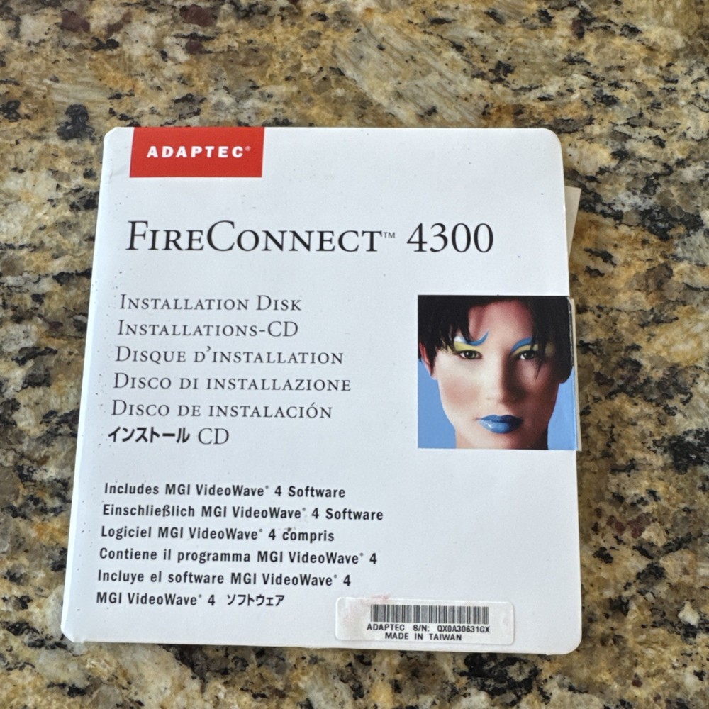 Adaptec FireConnect 4300 Installation Disk QuickTime