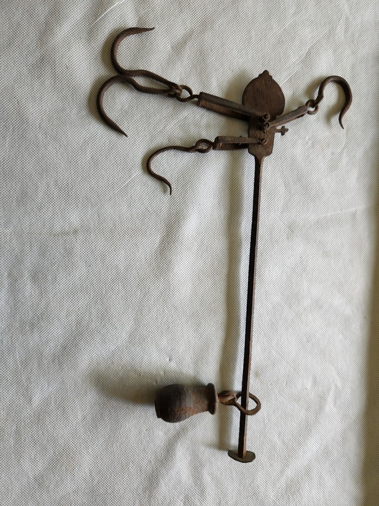 Antique Steelyard Beam Balance Scale