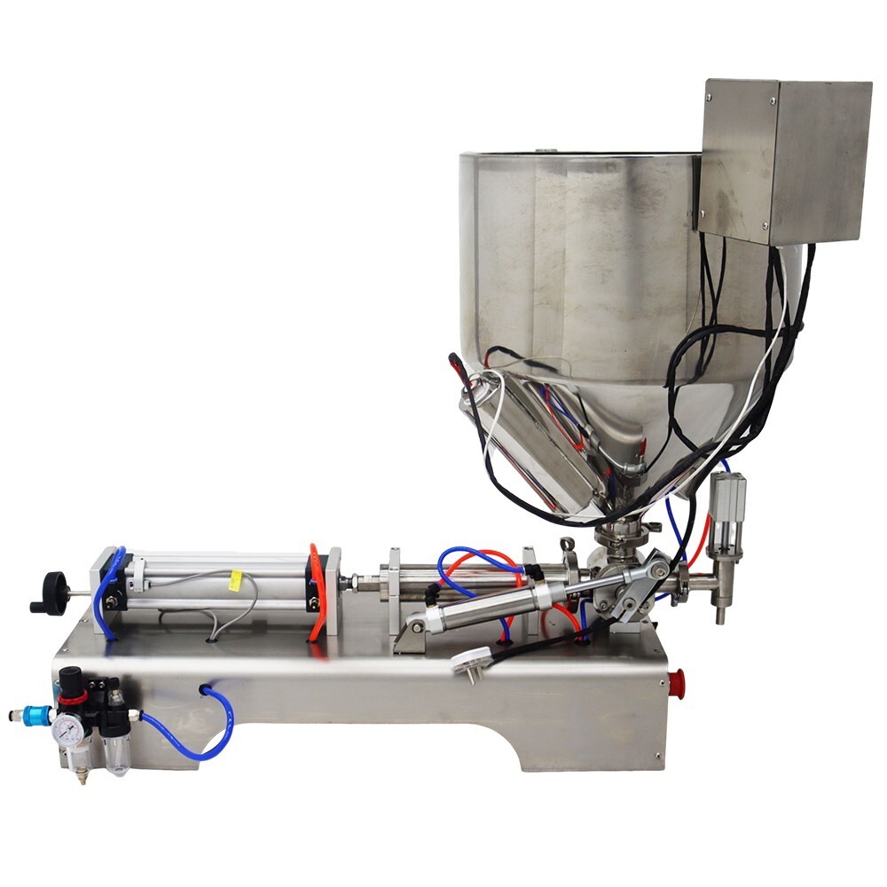 110V Single Nozzle Paste Liquid Dual Purpose Heating Filling Machine 50-500ml