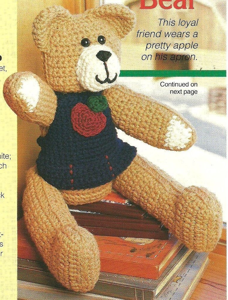 Jonathan Bear Toy crochet pattern instructions