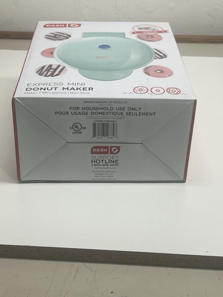 Dash Express Mini Donut Maker – Makes 7 Mini Donuts, Non-Stick