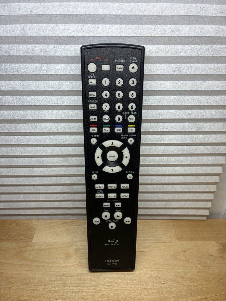 Original OEM Denon RC-1128 Blu-ray Player Remote Control TESTED WORKS