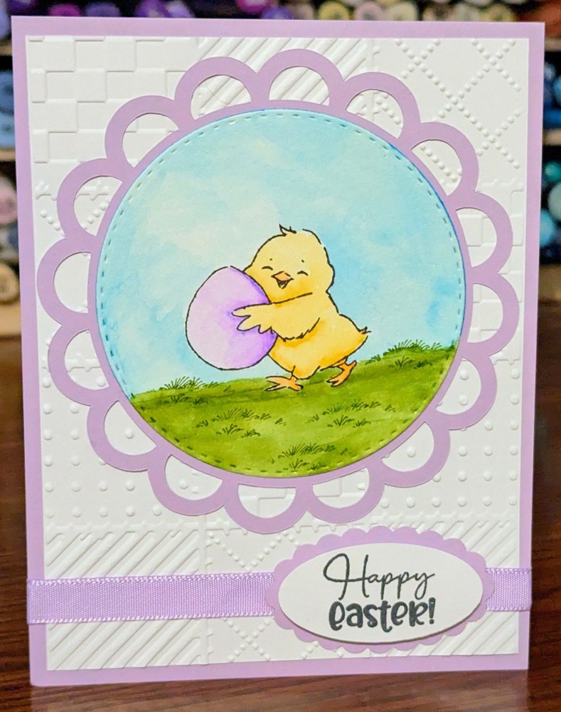 Easter Chick With Egg Easter card kit Made With Some Stampin Up