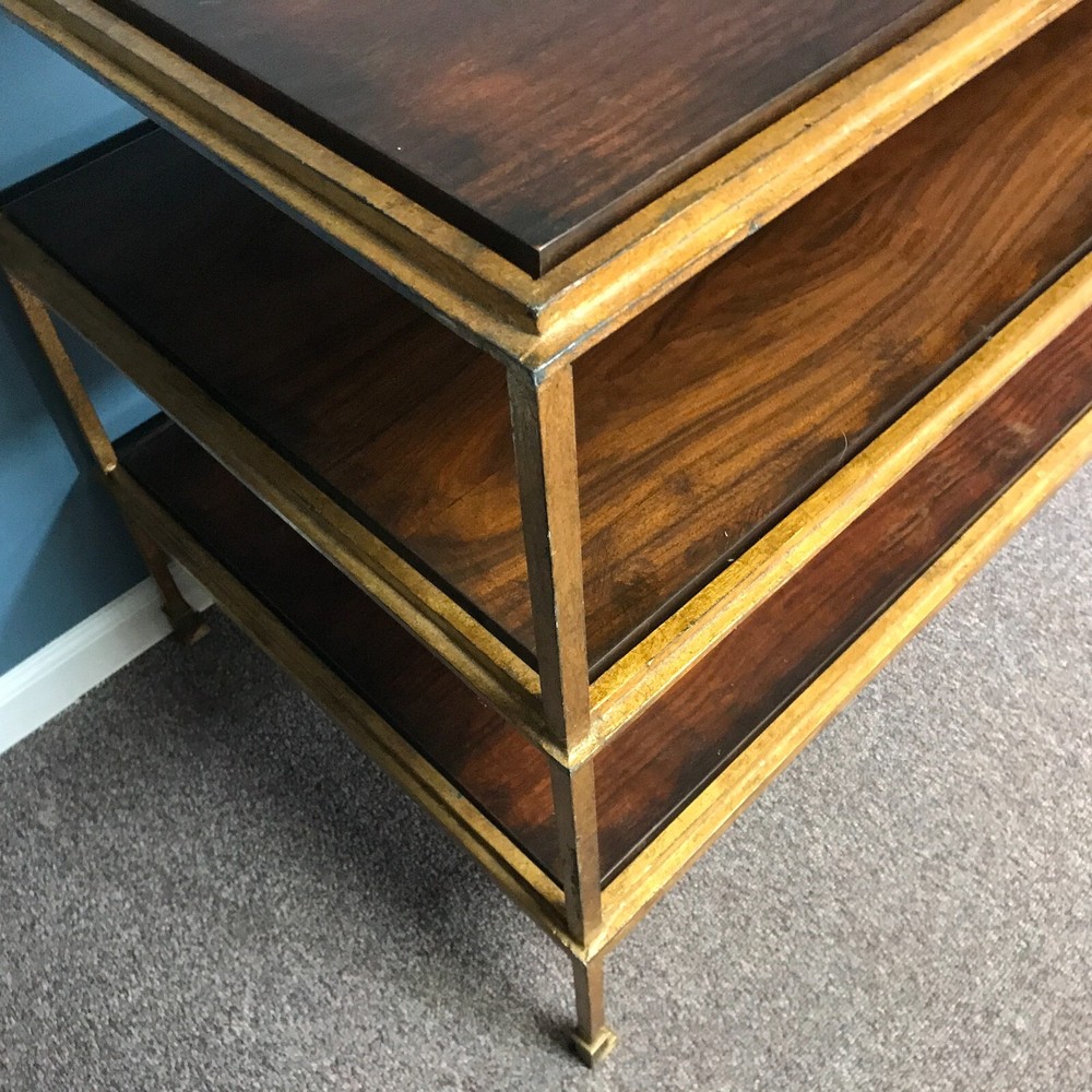 Pride Sasser Gilt Iron & Mahogany Buffet Console