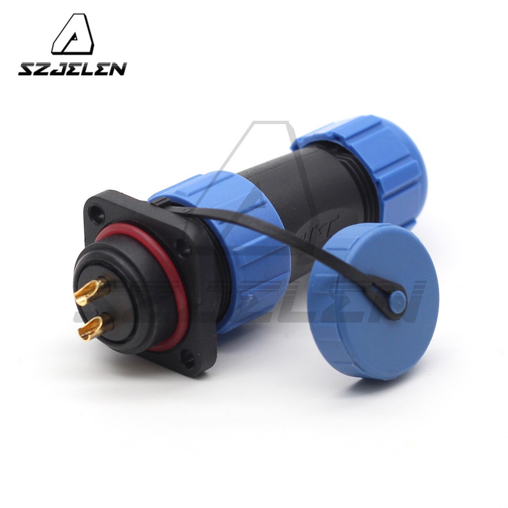 SP21 2pin Electrical Equipment Cable Connector Waterproof Panel Mount Connector