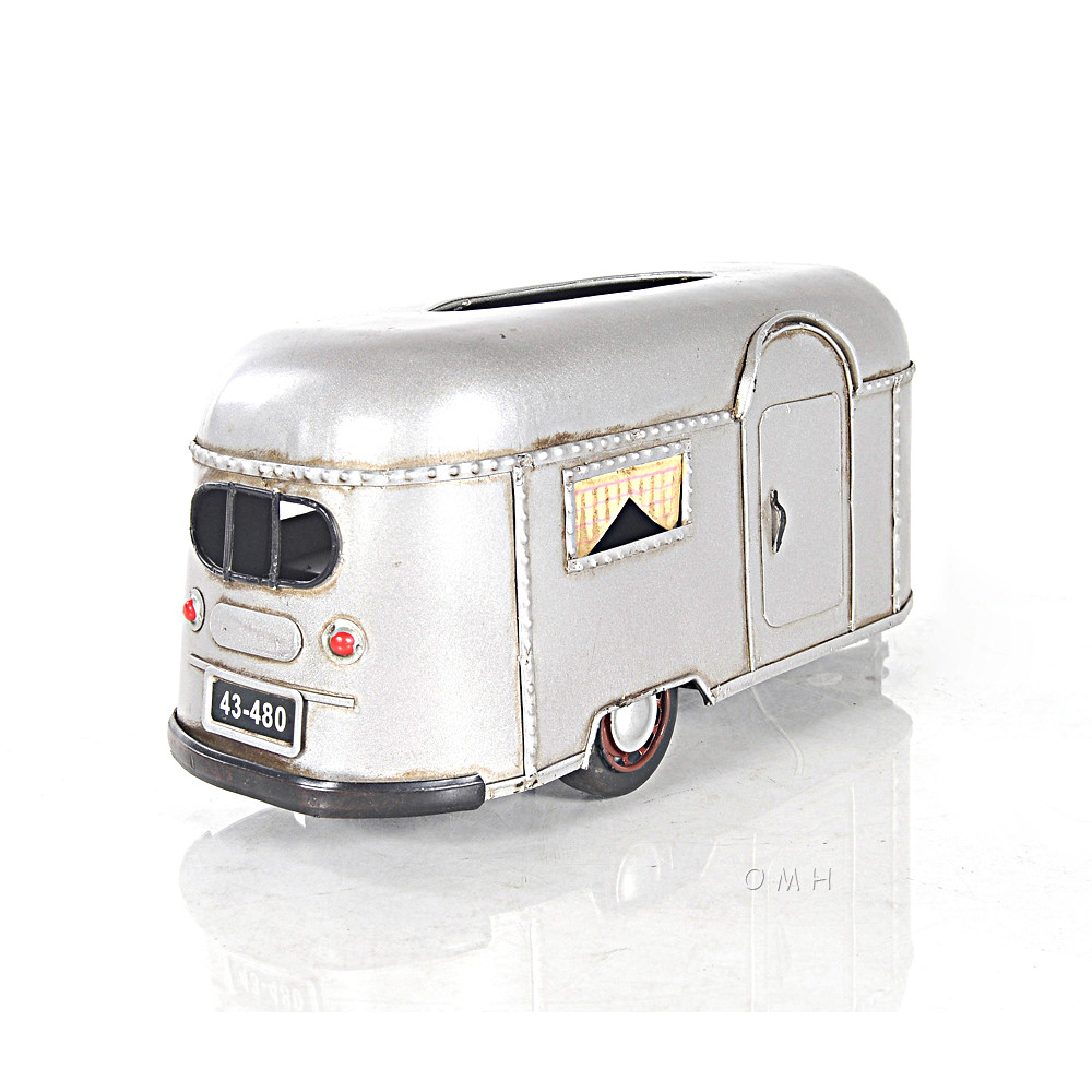 Travel Camping Trailer Rectangular Tissue Cover Holder Metal Model 12" Camper