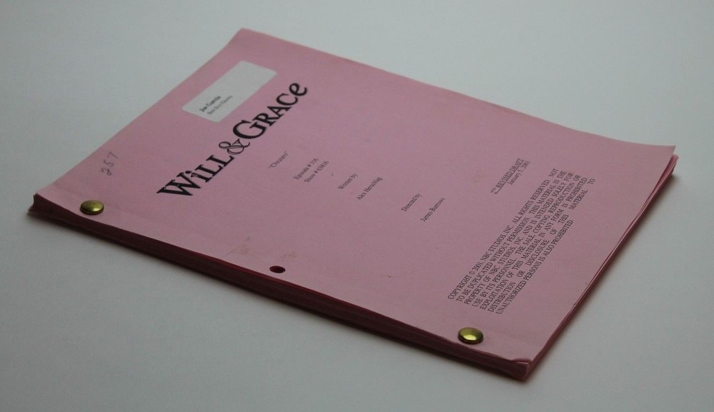 WILL & GRACE / Alex Herschlag 2001 Original TV Show Script, Eric McCormack