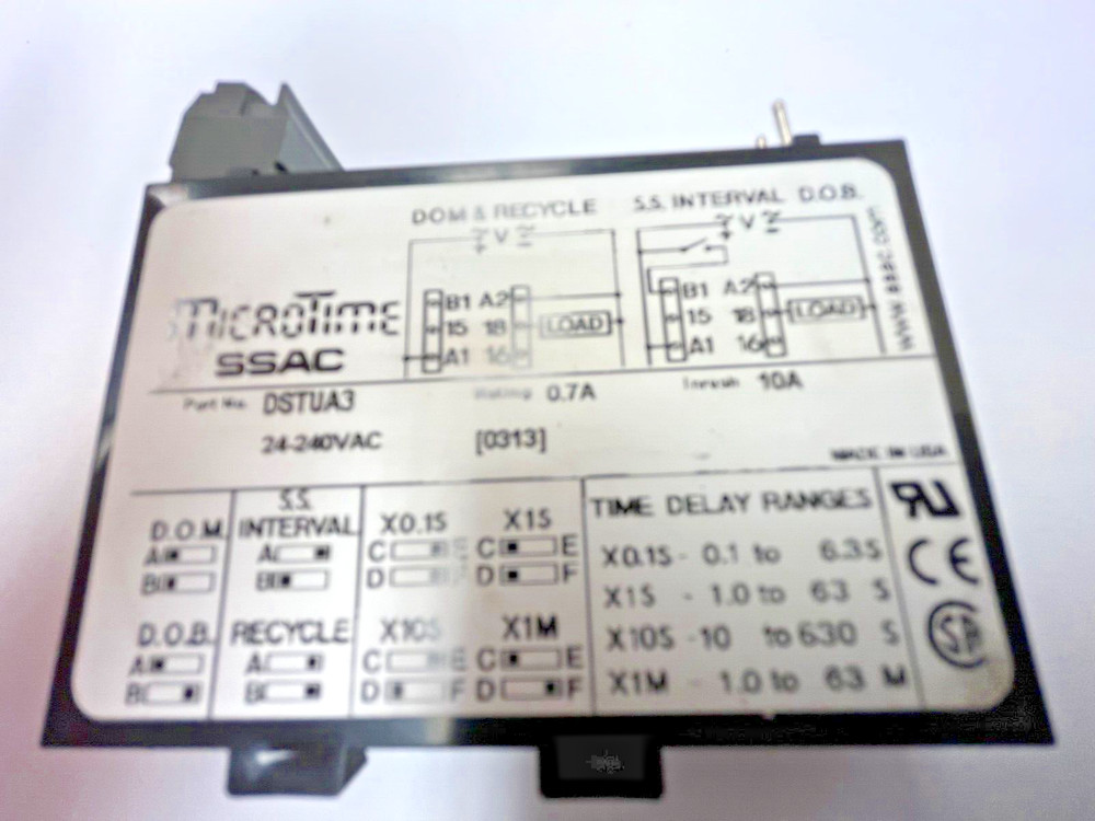 MicroTime SSAC TIMER RELAY DSTUA3 24-240VAC used?