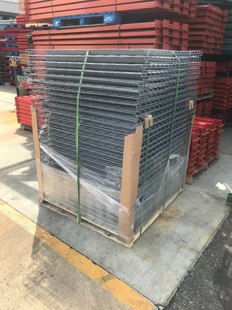 New Waterfall Wire Mesh Decking 42"D x 58"W, Pallet Racking.