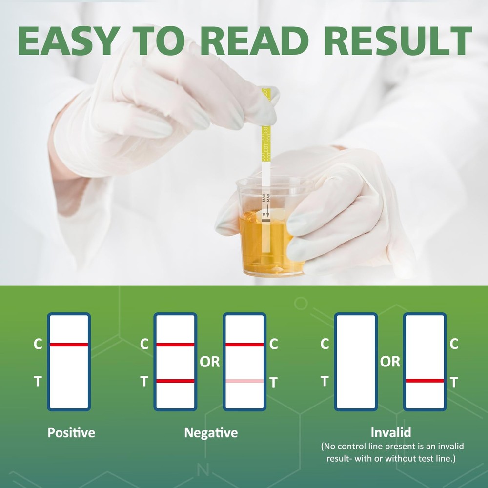 [25 Pack] Carethetic Nicotine Testing Kit at Home - Highly Sensitive Yellow