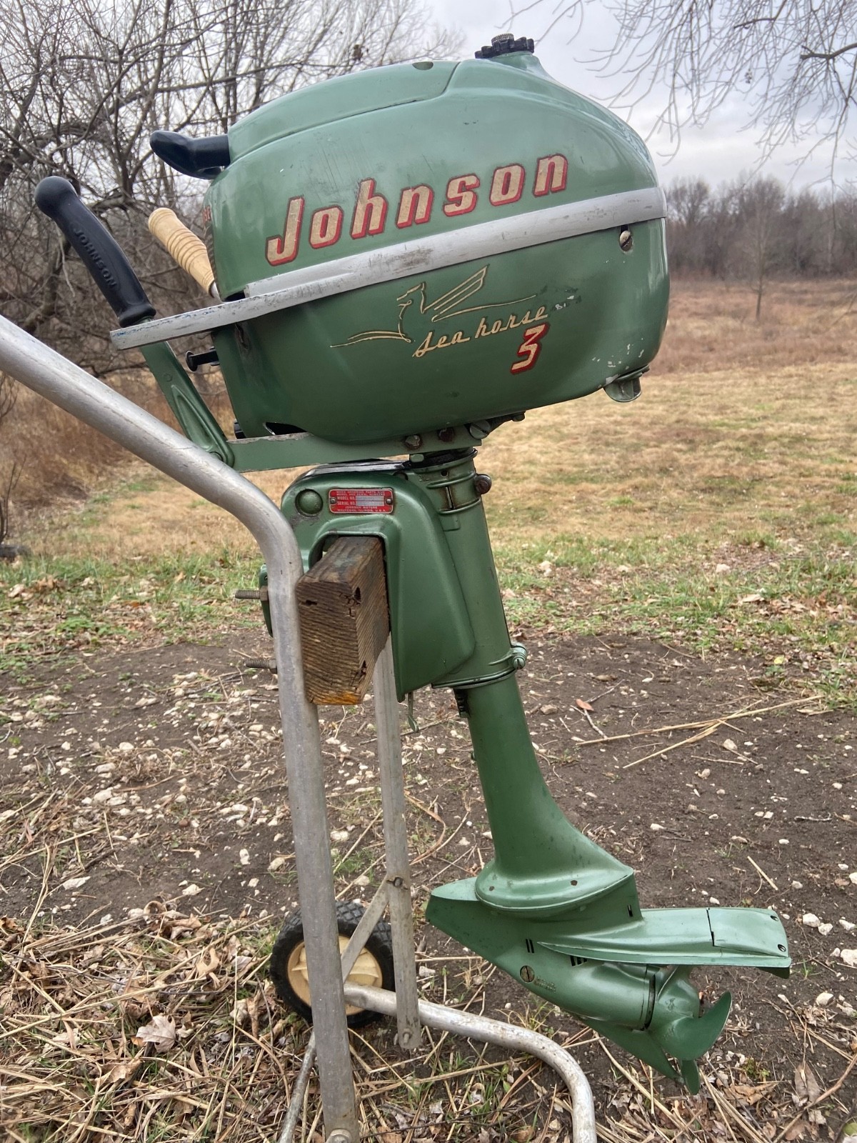Vintage Johnson 1954 3HP Outboard Motor Model JW-10