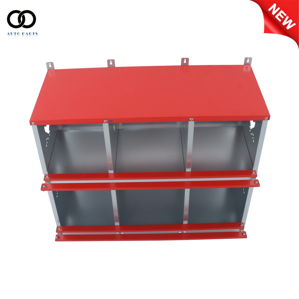 Chicken Laying Boxes Nesting Boxes for Chickens Galvanized Steel 6 Compartment