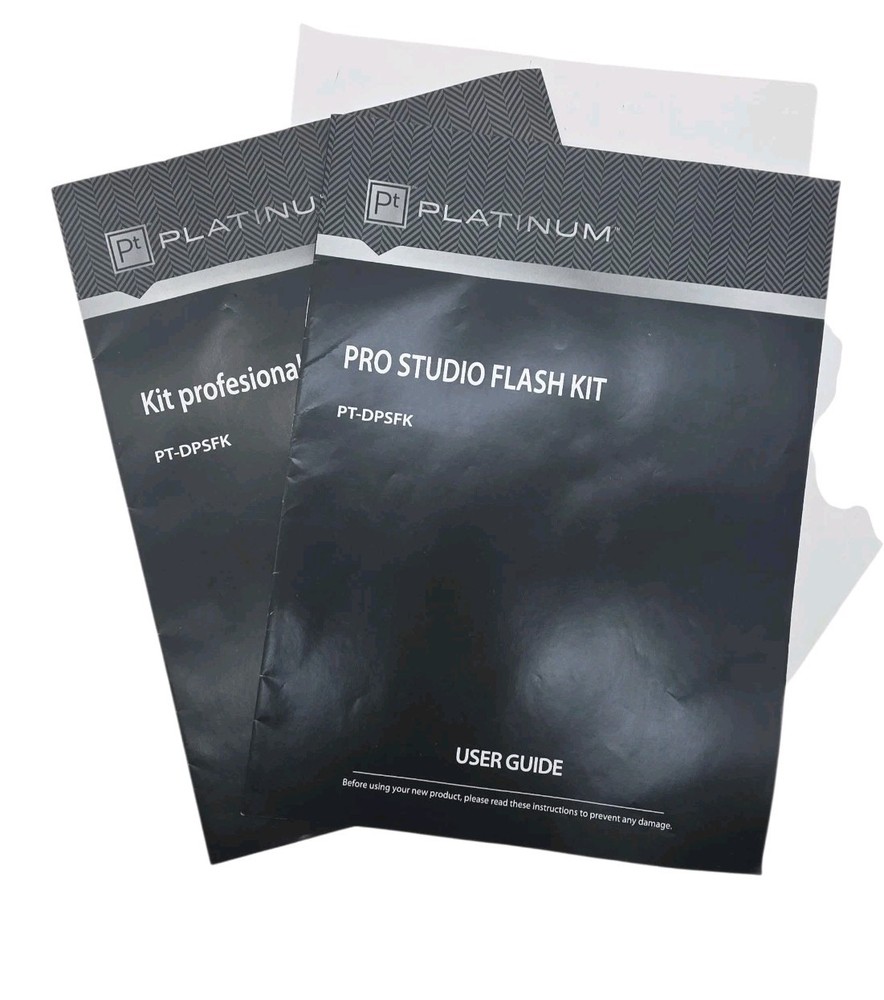 Platinum Pro Studio Flash Kit PT-DPSFK w/2X Stands, Softbox, Reflector Great Con