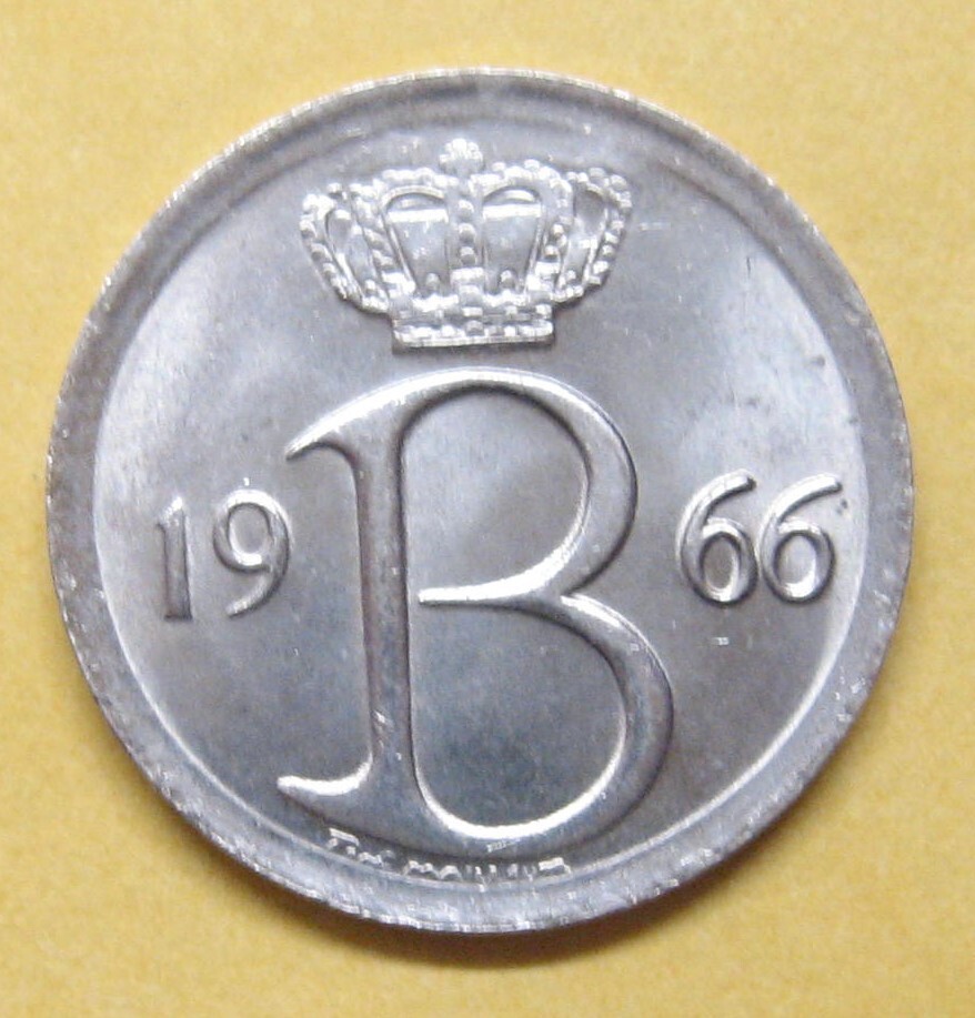1966 Belgium 25 Centimes Take a Look