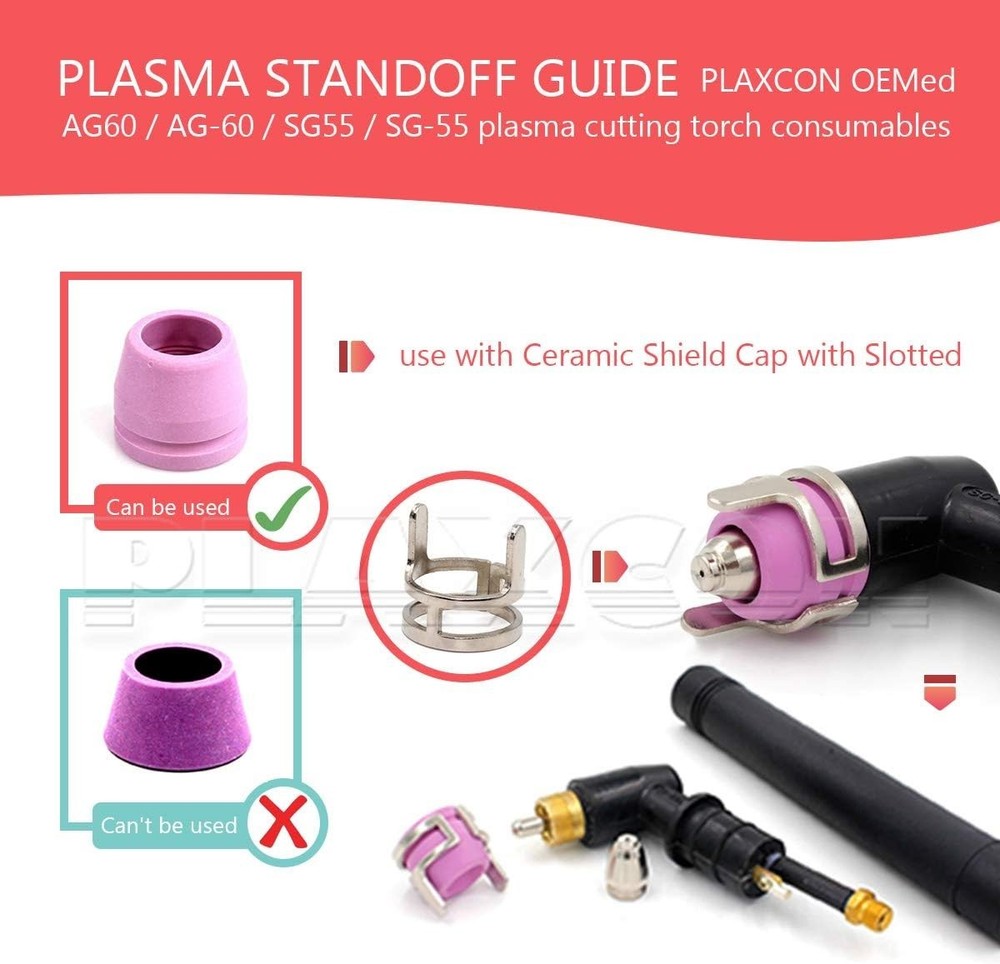 Precision Compact Standoff Guide for AG60 SG55 Plasma Torches - Easy Install