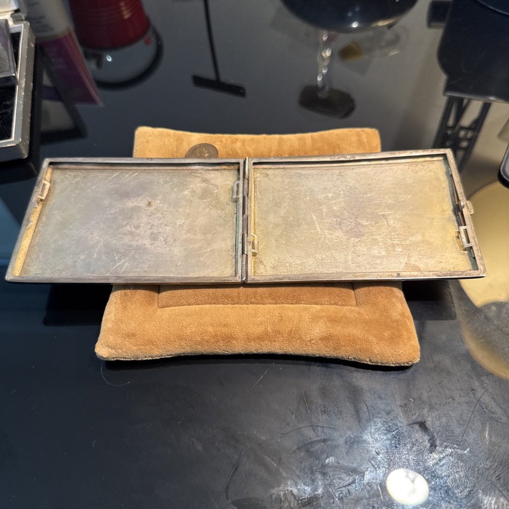 antique silver cigarette case