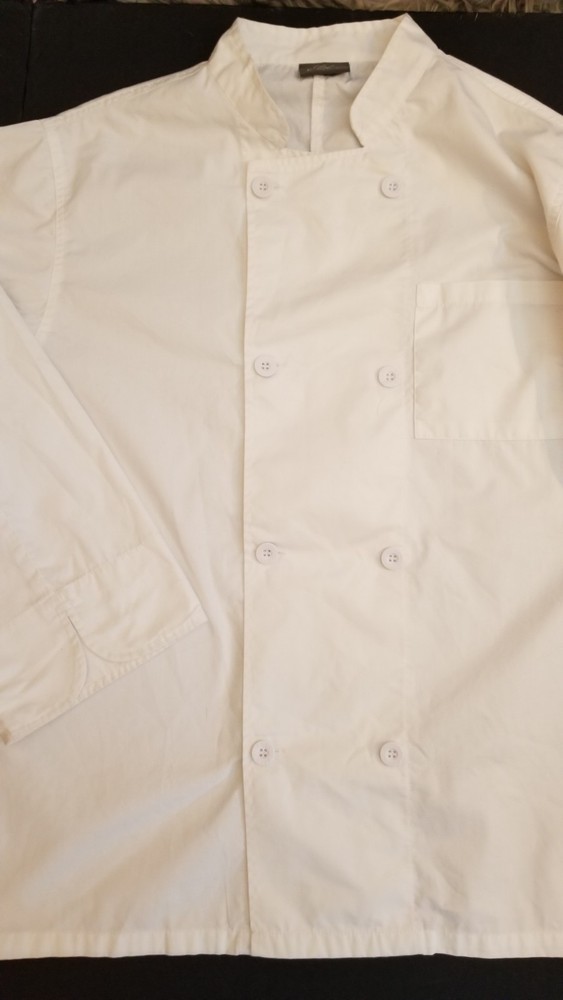 Chefs Shirt/Jacket White size Large. Chef Code.