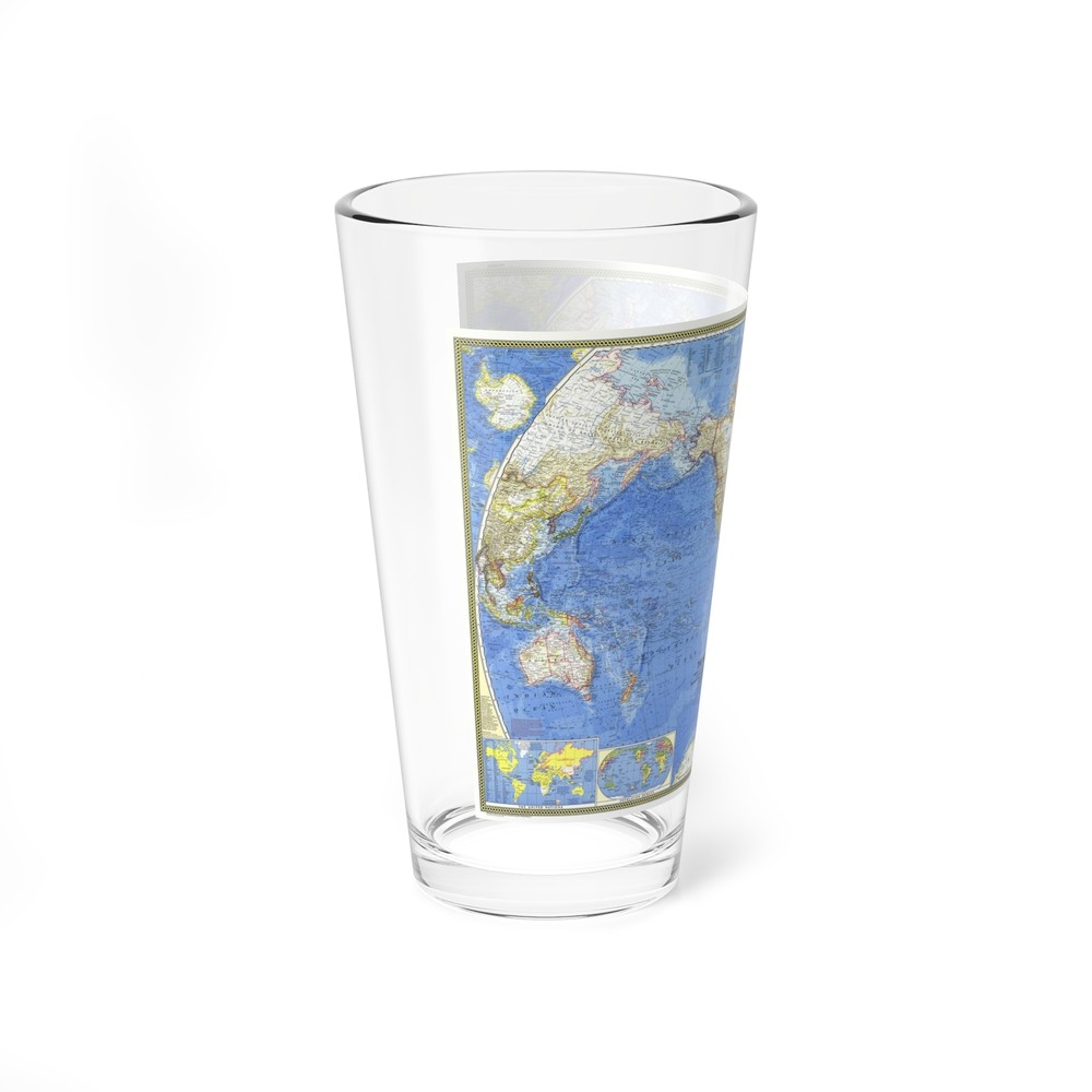 World Map (1965) (Map) Pint Glass 16oz