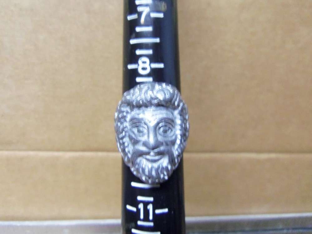 Beard & Moustache Face Ring - Size: 9 (NOS)