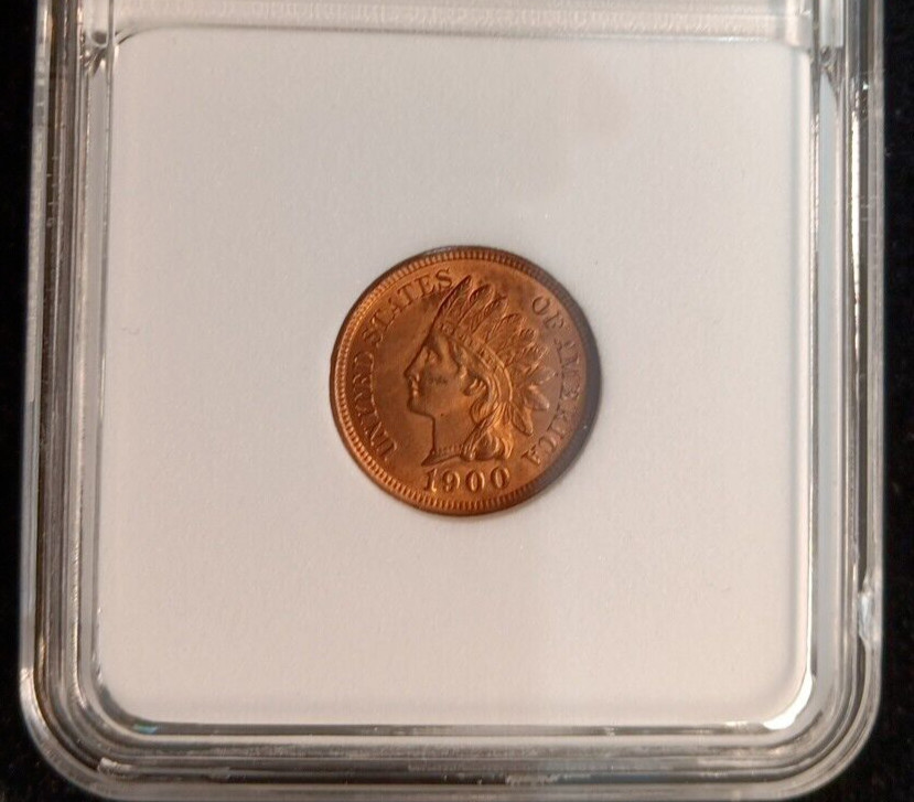 1900 1C Indian Head Cent GEM BU Red