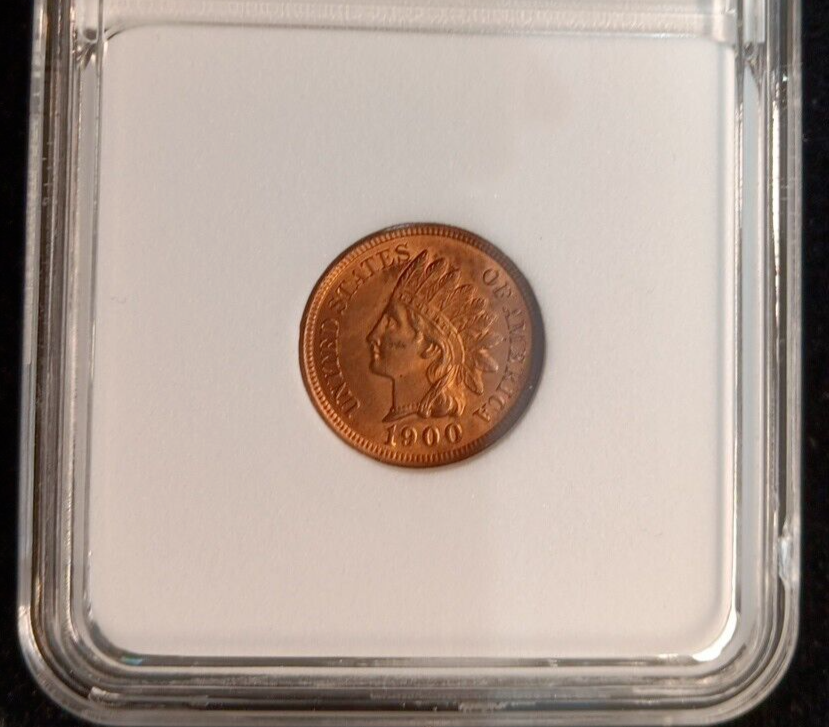 1900 1C Indian Head Cent GEM BU Red