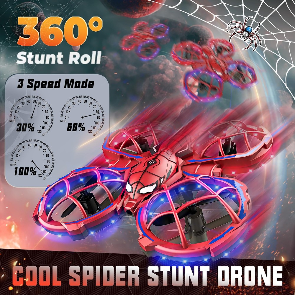 Mini Drone Easy to fly Beginner, LED Remote Control Drones, RC Quadcopter wit...